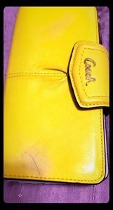 Bright Yellow Coach Wallet